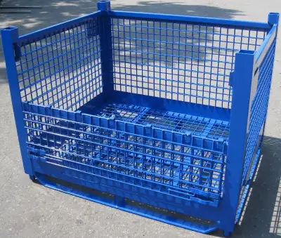 GM-5131 WIRE CONTAINERS IN STOCK. 54"X44"X40"H WIRE MESH BASKETS, View more