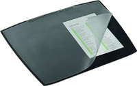 Durable Desk Pad with Transparent Overlay