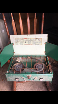 VINTAGE COLEMAN #5431-700G ONE BURNER PROPANE STOVE WITH STAND H4.4