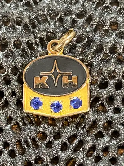 10K Gold Pendant w/Stones - Kelsey-Hayes Service Award, View more