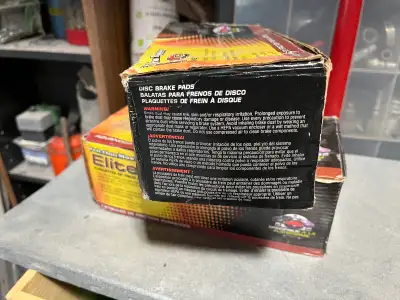 I'm selling two sets of used Friction Master Elite disc brake pads, which feature advanced friction...