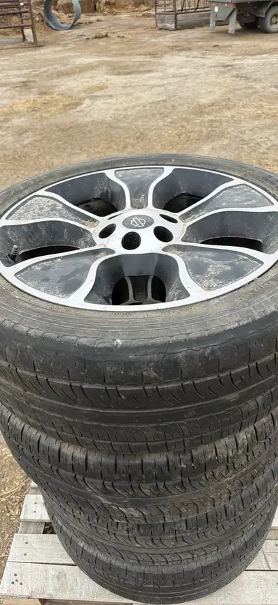 I have four rims and tire for sale give me a call at 4039791188