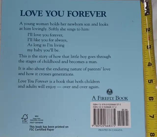 Love You Forever Robert Munsch Book in Children & Young Adult in London - Image 3