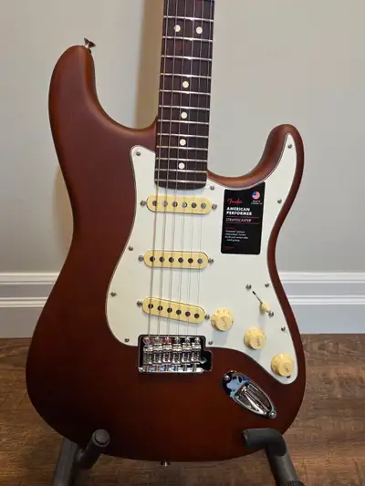 Fender American Performer Sassafras Stratocaster - Satin Mocha w, View more