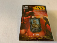 2005 STAR WARS EPISODE III LAPEL PIN (QUEBEC-FRENCH) C-3PO MIP.