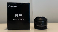 Canon RF 50mm F1.8 STM Lens IN BOX