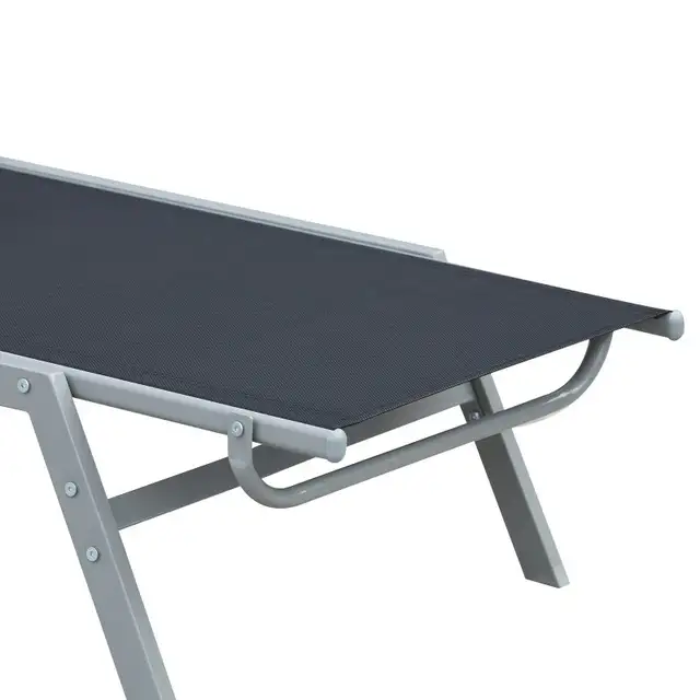 Sun Lounger, Outdoor Chaise Lounge with 5-Position Backrest for  in Patio & Garden Furniture in Markham / York Region - Image 10