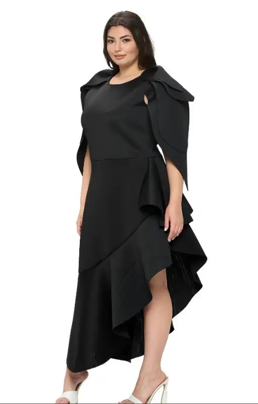 Livd Kaskade Ruffled Neoprene Dress - 3XL in Women's - Dresses & Skirts in Winnipeg - Image 2