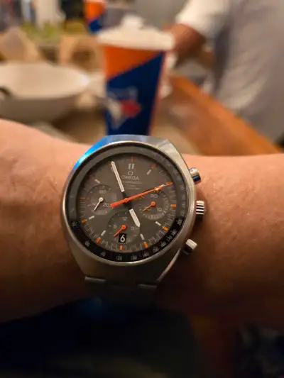 OMEGA SPEEDMASTER MARK 2 Racing dial Automatic Sapphire crystal Box and papers Extra links Can provi...