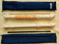 Aulos 303A-E Recorders (Japan)