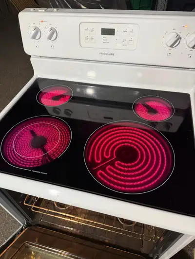 white glass top electric stove , View more