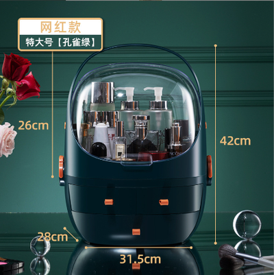 Makeup Organizer with Handle and Drawers Extra Large, View more