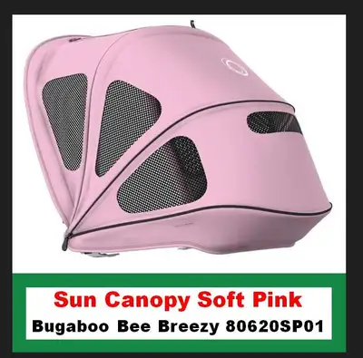 Bugaboo Bee Breezy Sun Canopy Soft Pink (NO STROLLER), View more