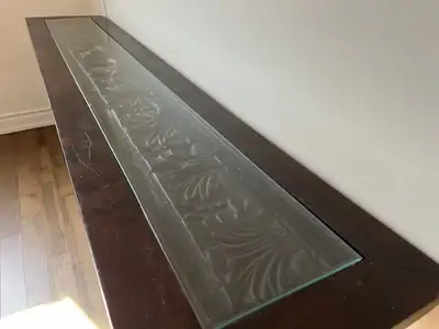 Wood Sense Glass-Top Console / Sofa Table, View more