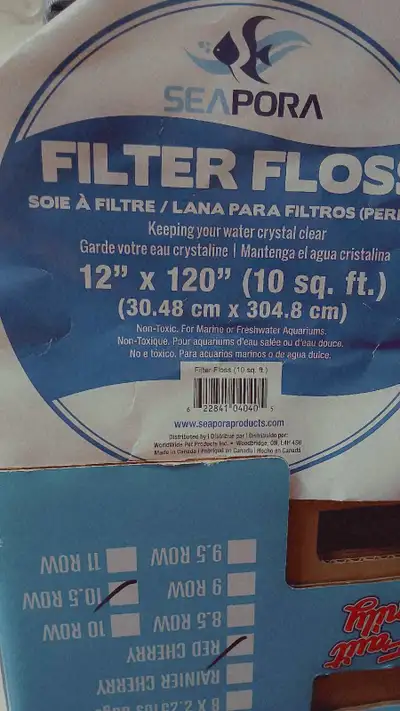 Seapora Aquarium Filter Floss, View more