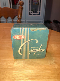 Vintage DuPont camphor tin