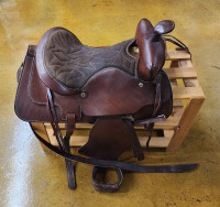 Western Rawhide leather saddle