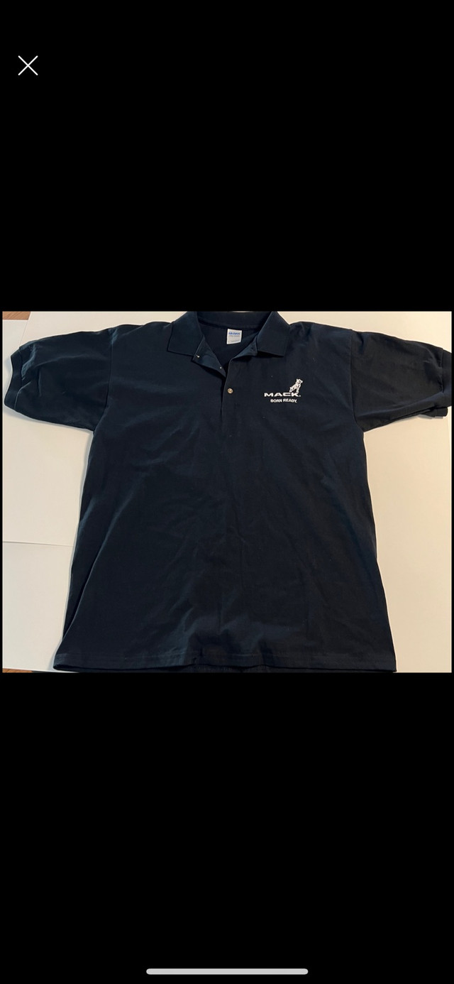 Mens sz Large Mack Trucks Shirt fits like XL trucking Polo in Men's in Kingston