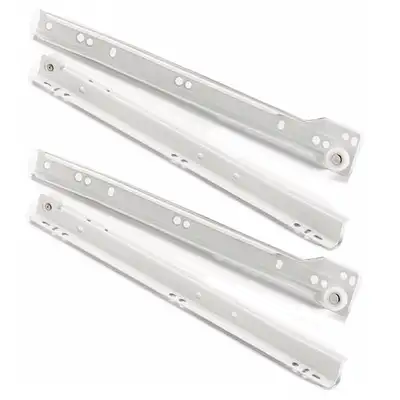 Drawer slides 450mm white TP10245030 / coulisses tiroir 18" neuf, View more