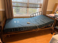 Hospital bed with new mattress