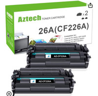 Aztech 26A CF226A Toner Cartridge 2 Pack Compatible Replacement 