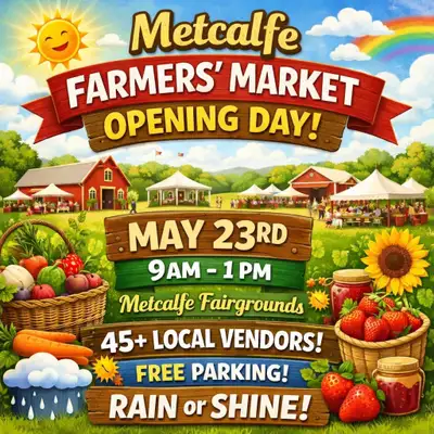 Metcalfe farmers market opening Saturday, View more