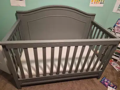 Crib and mattress, View more