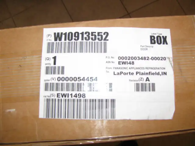 PANASONIC / WHIRLPOOL / KITCHENAID REFRIGERATOR GLASS DOOR in Industrial Kitchen Supplies in Norfolk County - Image 4