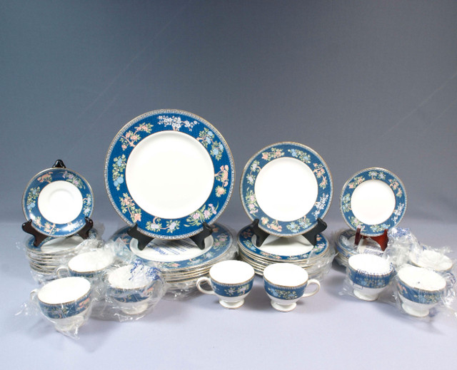 Wedgwood Blue Siam DINNER SET Salad Cup Bread Plate England NEW in Kitchen & Dining Wares in Oakville / Halton Region