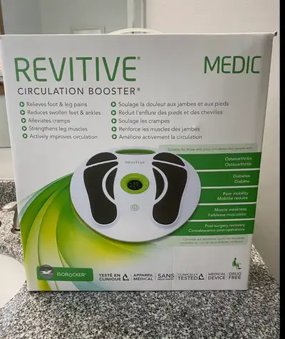 Circulation Booster , relieves leg aches,pain,cramps & swelling. Helps reduce discomfort in legs & f...