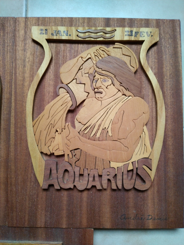 Wood frame astrology signs/Cadres signes astrologiques dans Art et objets de collection  à Laval/Rive Nord - Image 4