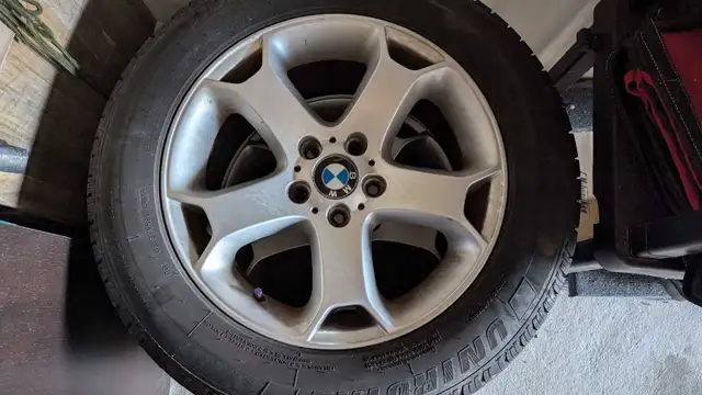 BMW X5 original OEM alloys RIMS set with tires EXC $395 obo in Tires & Rims in Markham / York Region - Image 4