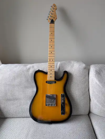 Here is something unusual – a Telecaster build with professionally installed EMG pickups. This Tele...