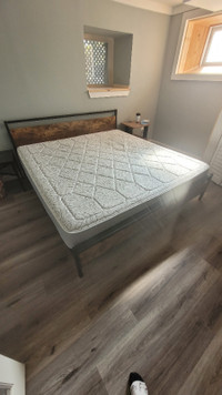 King bed frame + free mattress