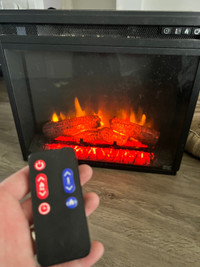 Portable Fireplace operated by remote 