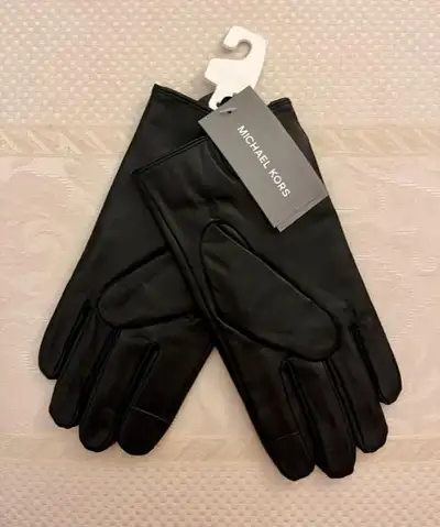 Brand New***Michael Kors***Men Genuine Leather Tech Touch Gloves, View more