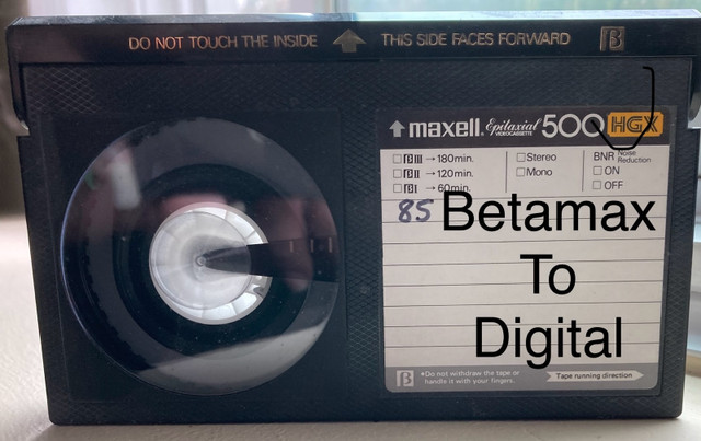 Betamax & VHS To Digital  in Video & TV Accessories in Pembroke