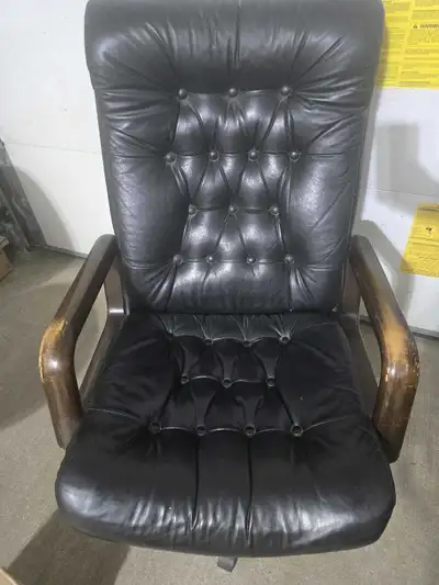 Black Leather Office Chair, View more