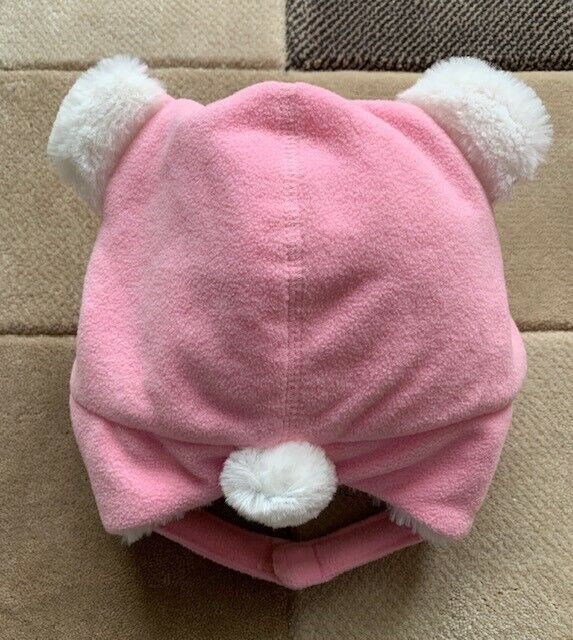 New Calikids Pink Bear Winter Hat – Size Large (18m - 3Years) in Clothing - 18-24 Months in London - Image 2