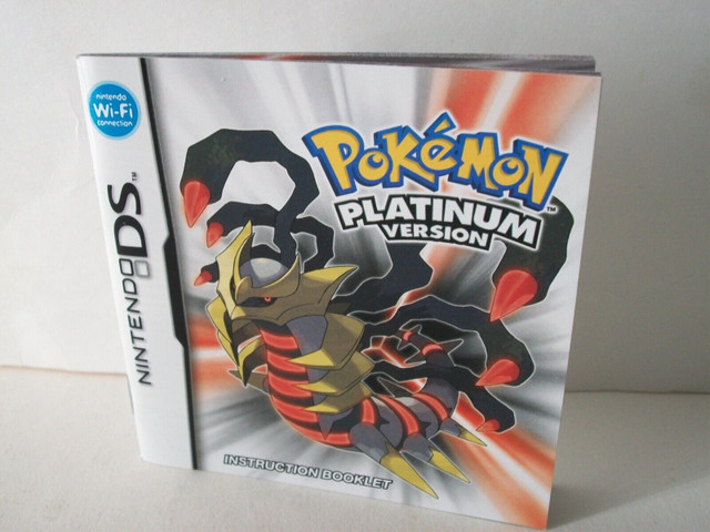 Pokemon Platinum Manual Only NO GAME Nintendo DS Instruction Boo in Nintendo DS in Regina
