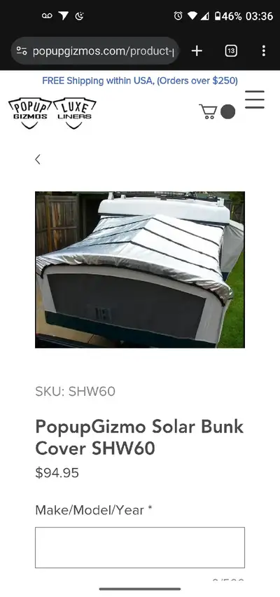 Used only once, these PopUp Gizmos, for two double bunk ends, will keep your bunk ends cooler and cl...