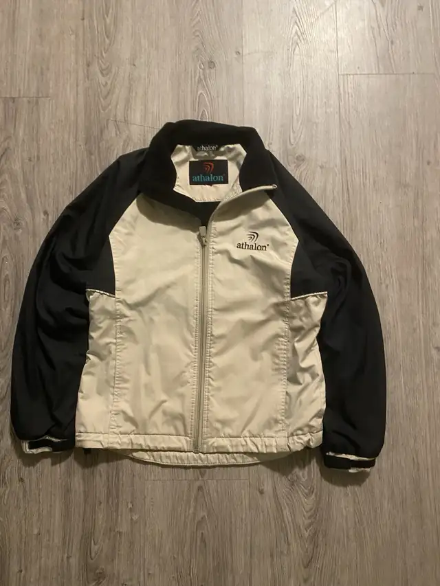 Athlon Jacket- Beige and Black