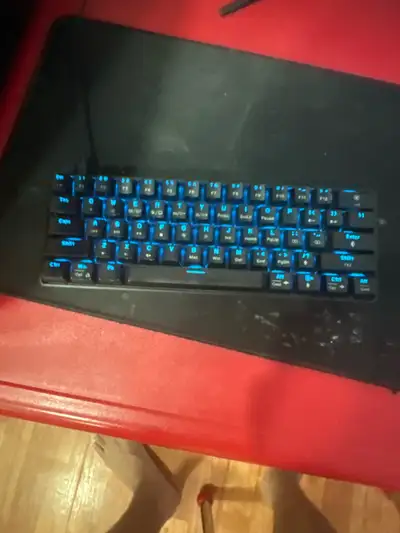 Koorui 60% keyboard is you can change and remove the keys can control the brightness and can make it...