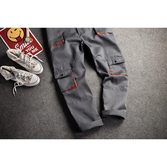 Men's Work Strap Overall Pants, Grey color, size Large [NEW] in Men's in Ottawa - Image 4