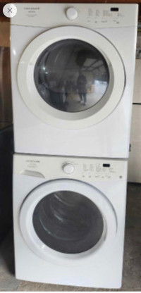 Frigidaire stackable washer dryer delivery available 