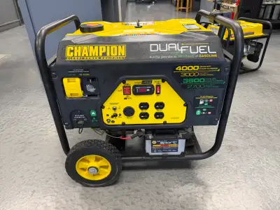 CHAMPION Generaitor. Dual Fuel. Absolutely perfect if you like to come and view the generator and te...