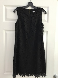 Black textured CALVIN KLEIN dress size 4