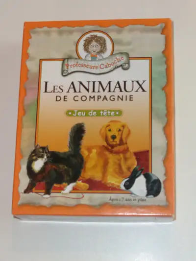 Jeu Les animaux de compagnie - Professeur Caboche, View more