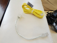 2 New Yellow Ethernet Computer Cables Male to Female