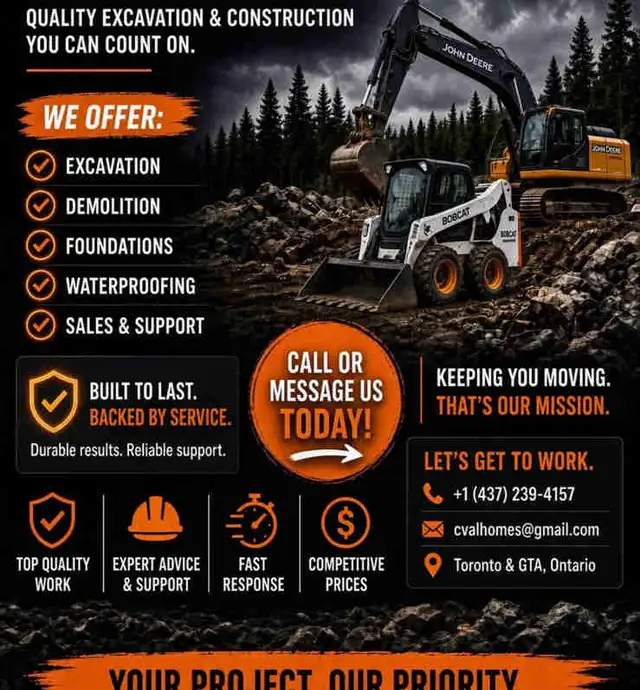 Excavation and Construction Services